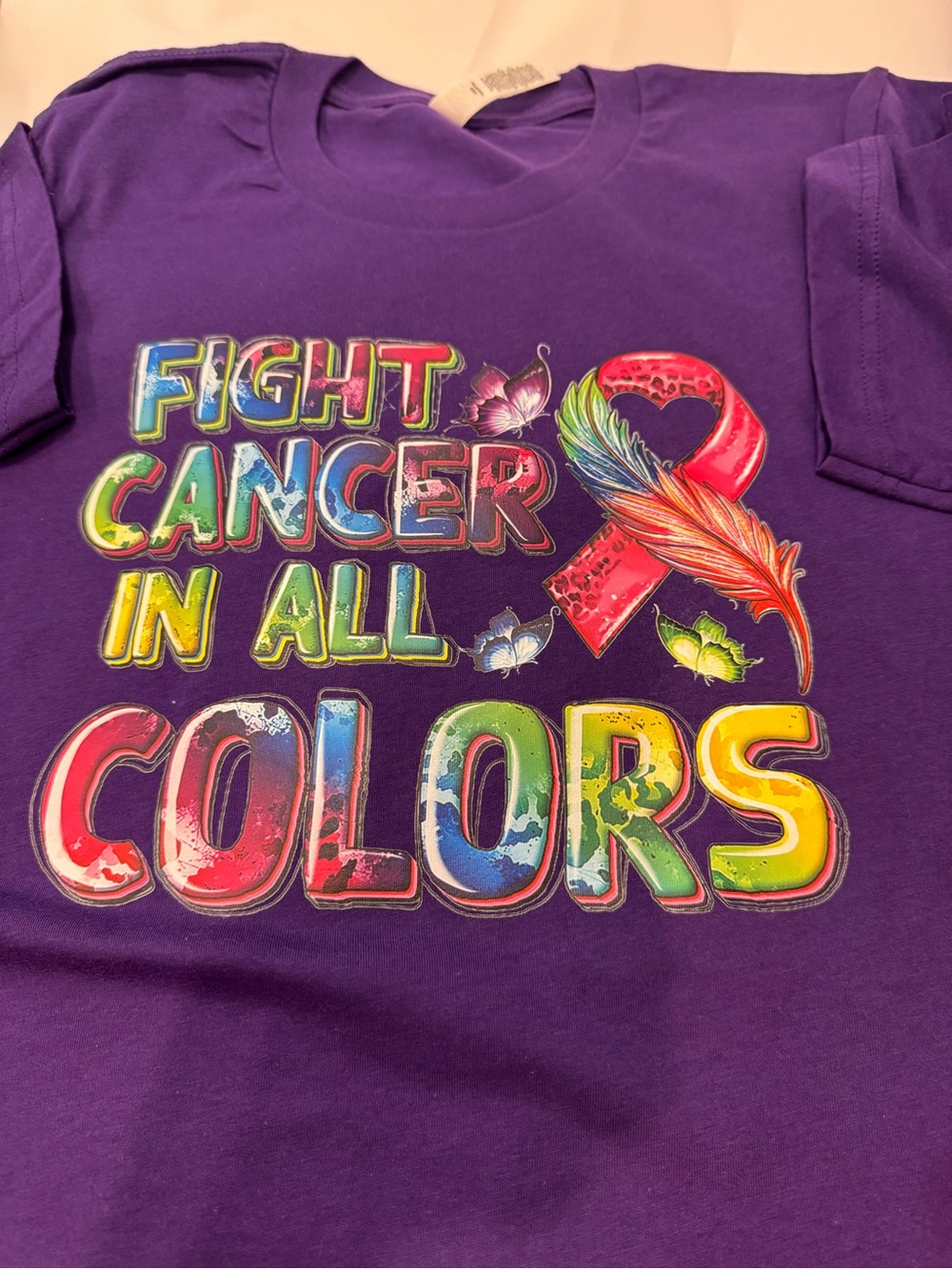 Fight Cancer In All Colors Tee - Picture 3 of 3
